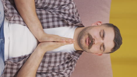 Vertical-video-of-Christian-man-praying.